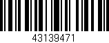 Código de barras (EAN, GTIN, SKU, ISBN): '43139471'