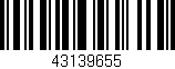 Código de barras (EAN, GTIN, SKU, ISBN): '43139655'