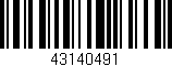 Código de barras (EAN, GTIN, SKU, ISBN): '43140491'