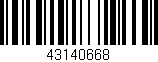 Código de barras (EAN, GTIN, SKU, ISBN): '43140668'