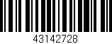 Código de barras (EAN, GTIN, SKU, ISBN): '43142728'