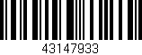 Código de barras (EAN, GTIN, SKU, ISBN): '43147933'
