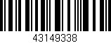 Código de barras (EAN, GTIN, SKU, ISBN): '43149338'
