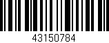 Código de barras (EAN, GTIN, SKU, ISBN): '43150784'