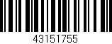 Código de barras (EAN, GTIN, SKU, ISBN): '43151755'