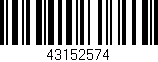 Código de barras (EAN, GTIN, SKU, ISBN): '43152574'