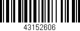Código de barras (EAN, GTIN, SKU, ISBN): '43152606'