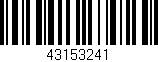 Código de barras (EAN, GTIN, SKU, ISBN): '43153241'
