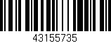 Código de barras (EAN, GTIN, SKU, ISBN): '43155735'