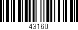Código de barras (EAN, GTIN, SKU, ISBN): '43160'