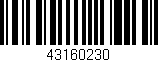 Código de barras (EAN, GTIN, SKU, ISBN): '43160230'