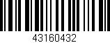 Código de barras (EAN, GTIN, SKU, ISBN): '43160432'