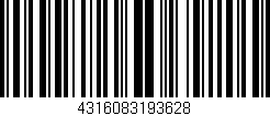 Código de barras (EAN, GTIN, SKU, ISBN): '4316083193628'