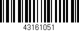 Código de barras (EAN, GTIN, SKU, ISBN): '43161051'