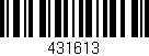 Código de barras (EAN, GTIN, SKU, ISBN): '431613'
