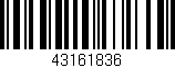 Código de barras (EAN, GTIN, SKU, ISBN): '43161836'