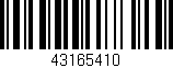 Código de barras (EAN, GTIN, SKU, ISBN): '43165410'