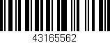 Código de barras (EAN, GTIN, SKU, ISBN): '43165562'