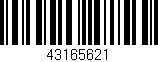 Código de barras (EAN, GTIN, SKU, ISBN): '43165621'