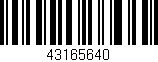 Código de barras (EAN, GTIN, SKU, ISBN): '43165640'