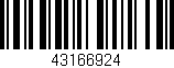 Código de barras (EAN, GTIN, SKU, ISBN): '43166924'