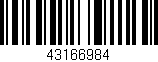 Código de barras (EAN, GTIN, SKU, ISBN): '43166984'