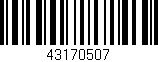Código de barras (EAN, GTIN, SKU, ISBN): '43170507'