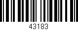 Código de barras (EAN, GTIN, SKU, ISBN): '43183'