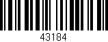 Código de barras (EAN, GTIN, SKU, ISBN): '43184'