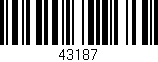 Código de barras (EAN, GTIN, SKU, ISBN): '43187'