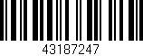 Código de barras (EAN, GTIN, SKU, ISBN): '43187247'