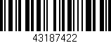 Código de barras (EAN, GTIN, SKU, ISBN): '43187422'