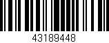 Código de barras (EAN, GTIN, SKU, ISBN): '43189448'