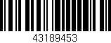 Código de barras (EAN, GTIN, SKU, ISBN): '43189453'