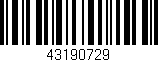 Código de barras (EAN, GTIN, SKU, ISBN): '43190729'