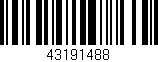 Código de barras (EAN, GTIN, SKU, ISBN): '43191488'
