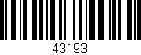 Código de barras (EAN, GTIN, SKU, ISBN): '43193'