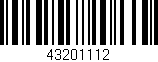 Código de barras (EAN, GTIN, SKU, ISBN): '43201112'