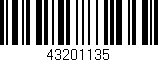 Código de barras (EAN, GTIN, SKU, ISBN): '43201135'
