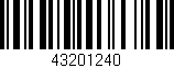 Código de barras (EAN, GTIN, SKU, ISBN): '43201240'
