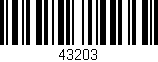 Código de barras (EAN, GTIN, SKU, ISBN): '43203'