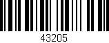 Código de barras (EAN, GTIN, SKU, ISBN): '43205'