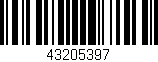 Código de barras (EAN, GTIN, SKU, ISBN): '43205397'
