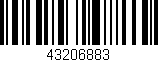 Código de barras (EAN, GTIN, SKU, ISBN): '43206883'