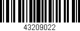 Código de barras (EAN, GTIN, SKU, ISBN): '43209022'