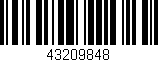 Código de barras (EAN, GTIN, SKU, ISBN): '43209848'
