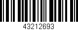 Código de barras (EAN, GTIN, SKU, ISBN): '43212693'