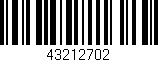Código de barras (EAN, GTIN, SKU, ISBN): '43212702'