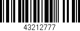 Código de barras (EAN, GTIN, SKU, ISBN): '43212777'