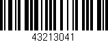 Código de barras (EAN, GTIN, SKU, ISBN): '43213041'